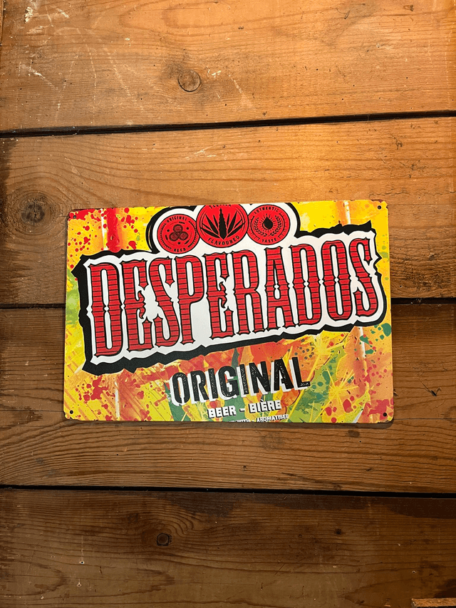 Desperados Metalen Bierbord - 30 X 20 cm