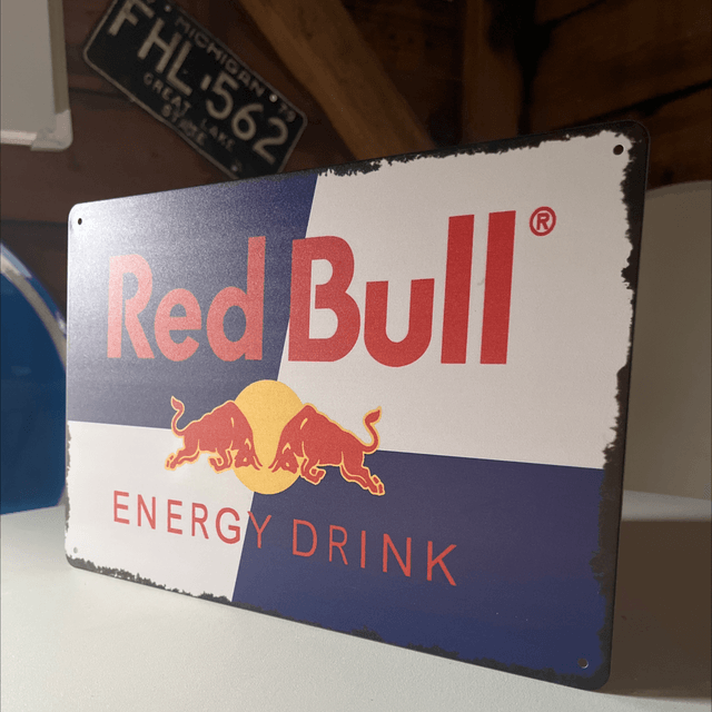 Metalen bord Red Bull - 30x20 cm 
