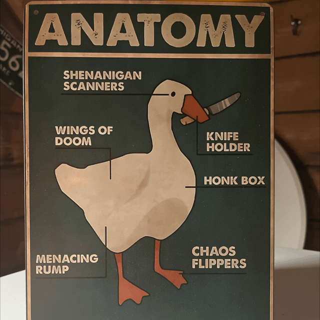 Goose metalen bord - 20x30cm
