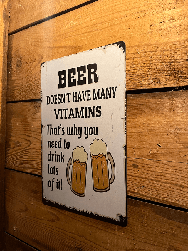 Metalen bierbord (BEER) - 20 - 30 cm