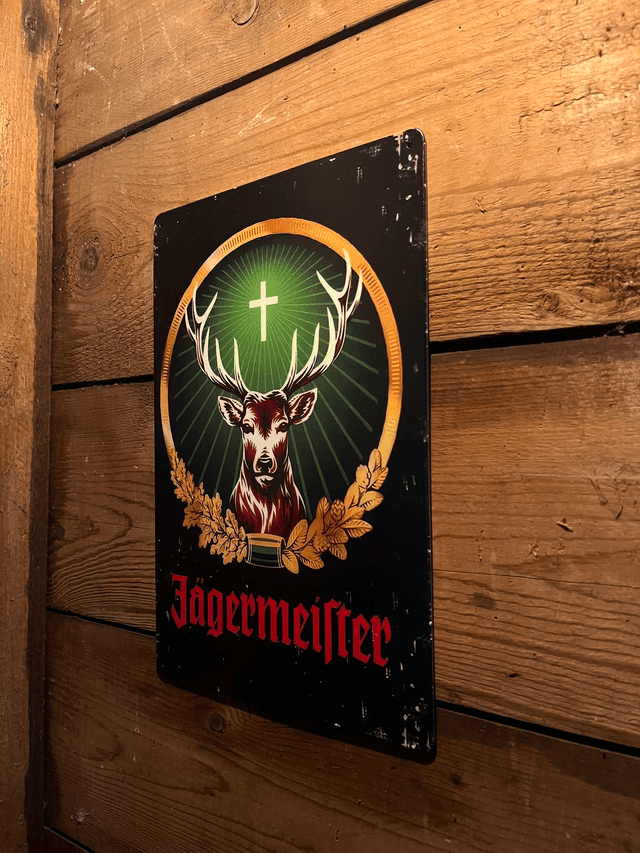Jagermeister metalen bord 20x30 cm 