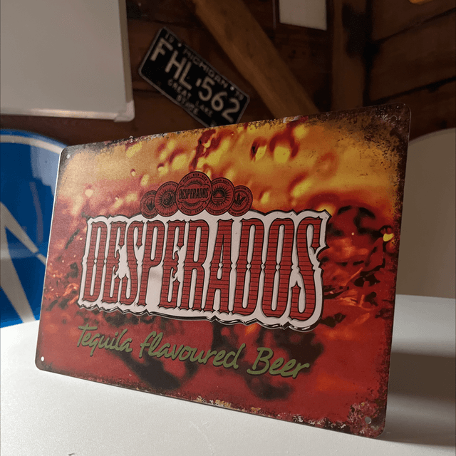 Desperados oranje/rood - 30x20cm