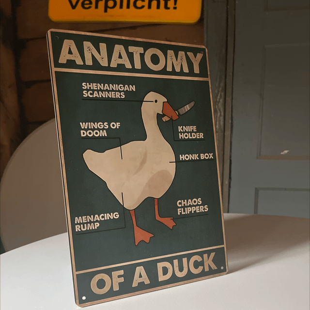Goose metalen bord - 20x30cm