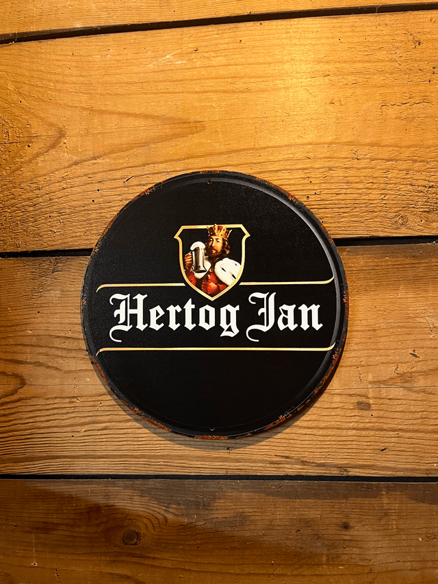 Metalen bierbord Hertog jan (rond) - 20 cm