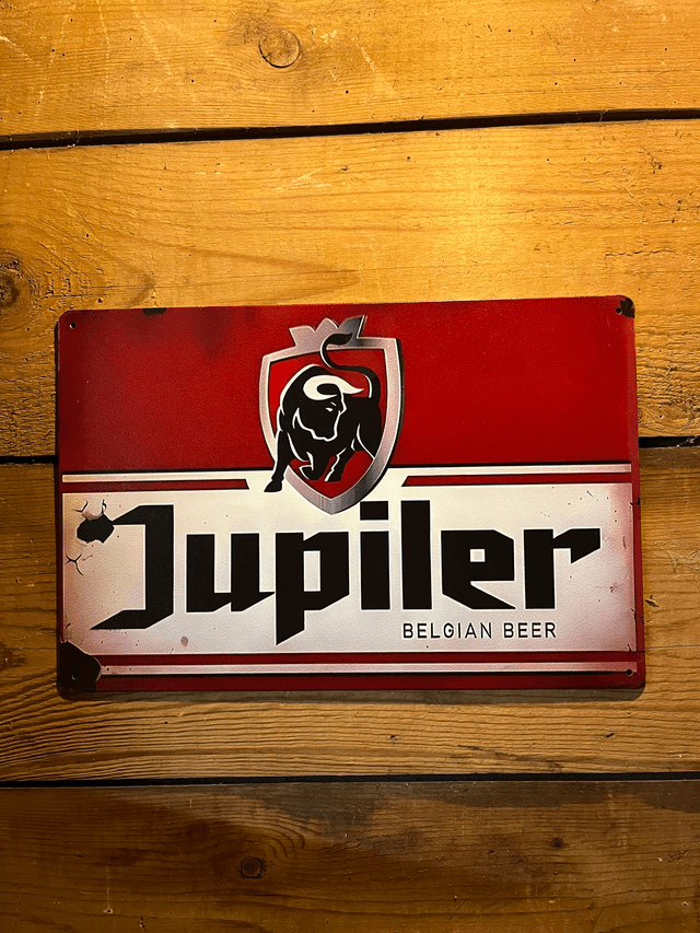 Metalen bierbord Jupiler - 30 X 20 cm